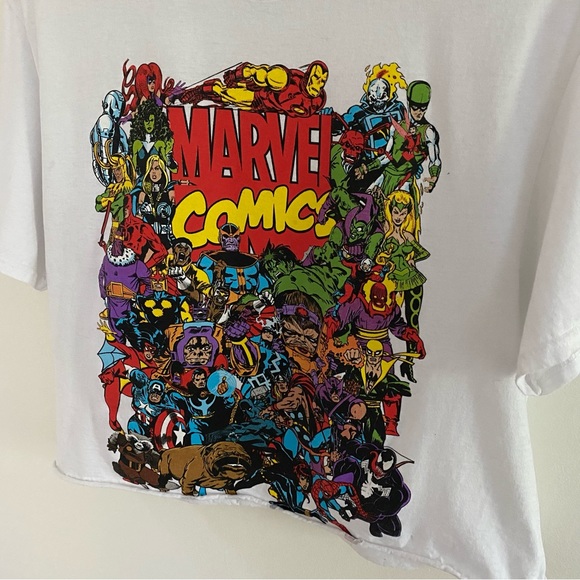 Marvel Comic Graphic Raw Hem Tee - Picture 3 of 4